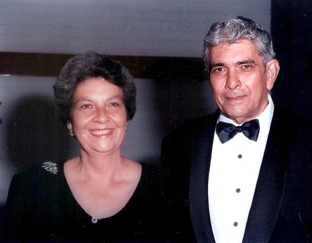 Vivian (President of the West Australian Sri Lankan Association) with Charmaine in Perth at a New Years Eve Ball in the late 1990s