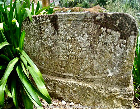 Baby Braine's gravestone at St. Mary's