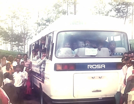 (Pic # 14) Bus to transport children and estate workers to Talawakelle