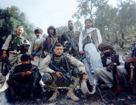  Brandon Friedman (far left) in Afghanistan.
(Courtesy Brandon Friedman)