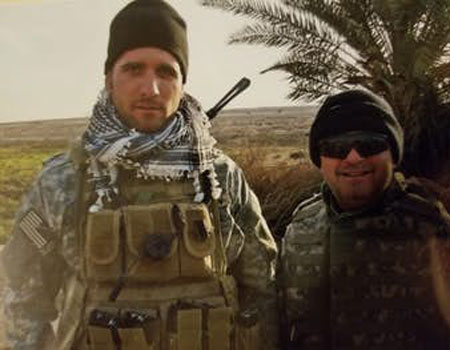 Terrence Kamauf (left) in Iraq in 2008, when he was a Green Beret.
(Courtesy Terrence Kamauf)