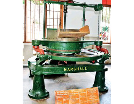 Antique machinery: The Marshall roller. Pix by M.D. Nissanka