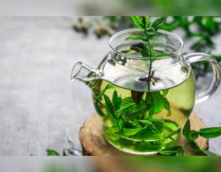 Herbal teas are made from dried leaves and flowers.