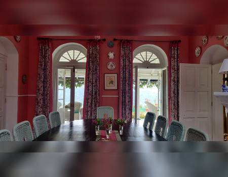 The dining room at Glenburn Tea Estate