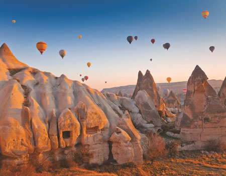 Take to the skies in Turkey.
