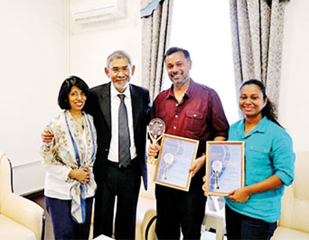 Ranga Bandaranayake and Nishadi met with Ambassador of Sri Lanka, Dr. Dayan Jayatilleka and Sanja Jayatilleka at the Embassy of Sri Lanka in Moscow.