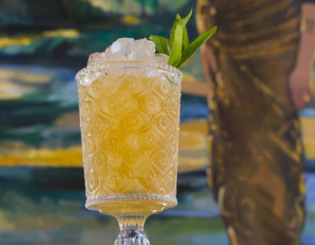The Last Watch cocktail at Suraya blends the flavors of Lebanon with Kentucky bourbon.