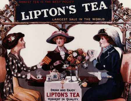 Lipton was able to guarantee consistent quality by importing directly from his own plantations 