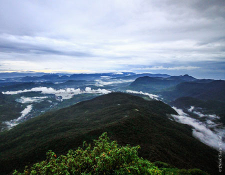 View from the top of Adam’s Peak