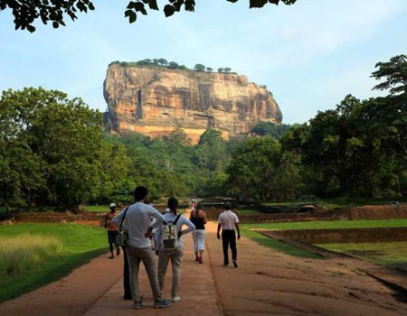 The daunting Sigiriya Lion Rock Fortress is not to be missed for its 1,200 steps leading to ancient ruins and stunning scenery atop the slab of volcanic rock. PAT LEE PHOTO