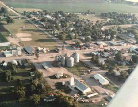 An aerial photo of Ceylon in Minnesota