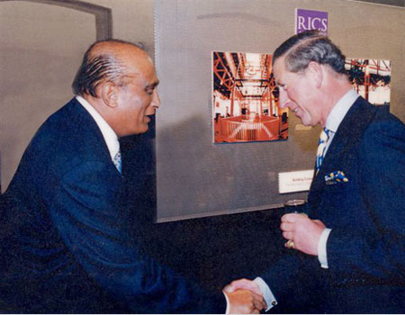 H.R.H. The Prince of Wales in conversation with Mr. G.C.Wickremasinghe