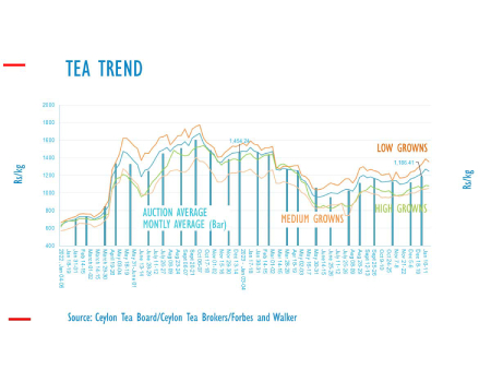 Sri Lanka tea prices fall across elevations