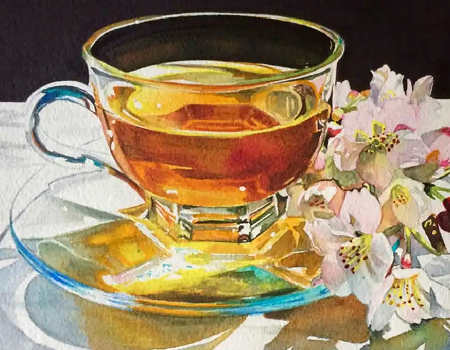 Sakura Tea by Carrie Waller. Source: Daniel Smith