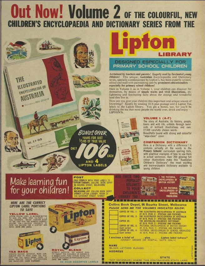 77.Lipton Children's Encyclopaedia & Dictionary Offer