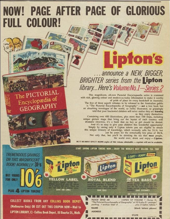78.Lipton Pictorial Encyclopaedia Offer