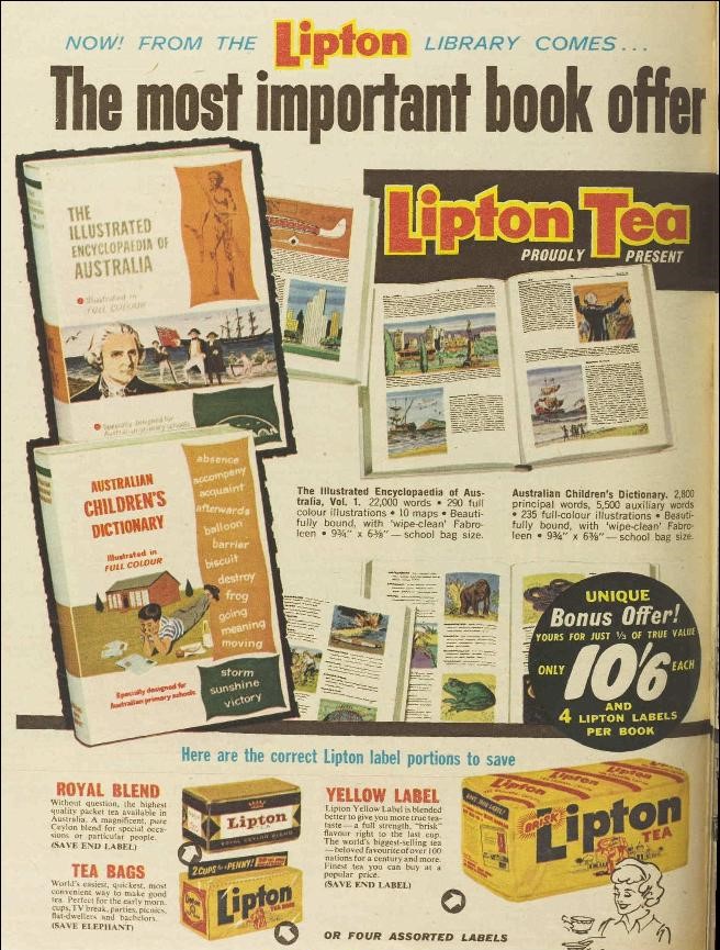 79.Lipton Children's Encyclopaedia & Dictionary Offer