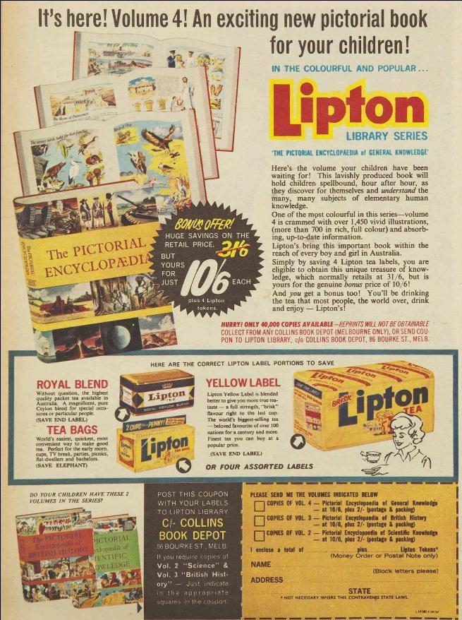 82.Lipton Children's Pictorial Books Offer