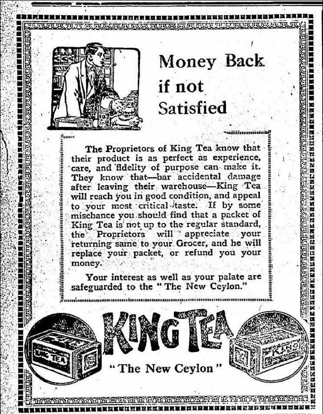 98.King Tea - Money back if not satisfied