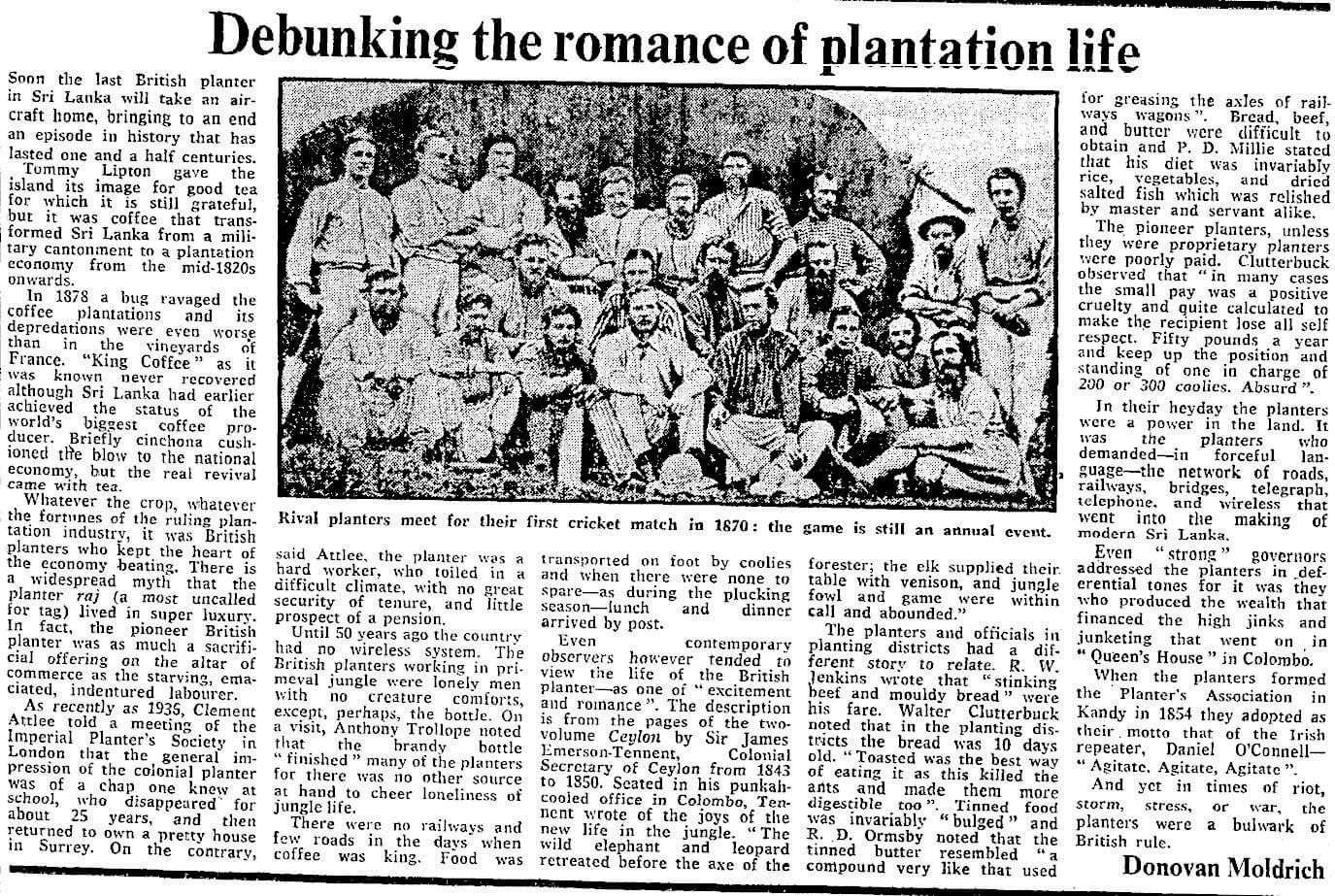 29.Debunking the romance of plantation life by Donovan Moldrich (c.1960s)