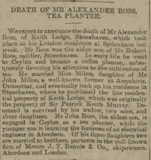 104.Death of Tea Planter Alexander Ross